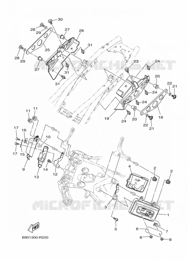 ZIJKUIPDEEL Yamaha MOTO 900 2017 XSR  MTM850