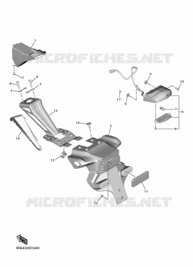 ACHTERLICHT Yamaha MOTO 600 2017 R6  YZF600