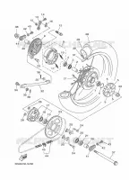 ACHTERWIEL voor Yamaha YBR 125 2017