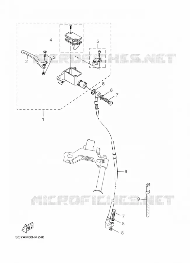 REMPOMP VOOR Yamaha SCOOTER 50 2014 SLIDER  EW50N