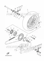 ACHTERWIEL voor Yamaha MT-07 ABS 2016