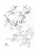 STANDAARD / VOETSTEUN 2 voor Yamaha MT-07 ABS 2016