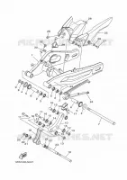 ACHTERBRUG voor Yamaha MT-07 ABS 2016