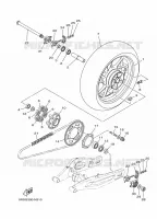 ACHTERWIEL voor Yamaha MT-07 ABS 2016