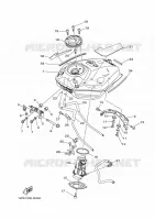 BENZINE TANK voor Yamaha MT-07 ABS 2016