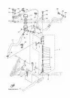 REMPOMP ACHTER voor Yamaha MT-07 ABS 2016