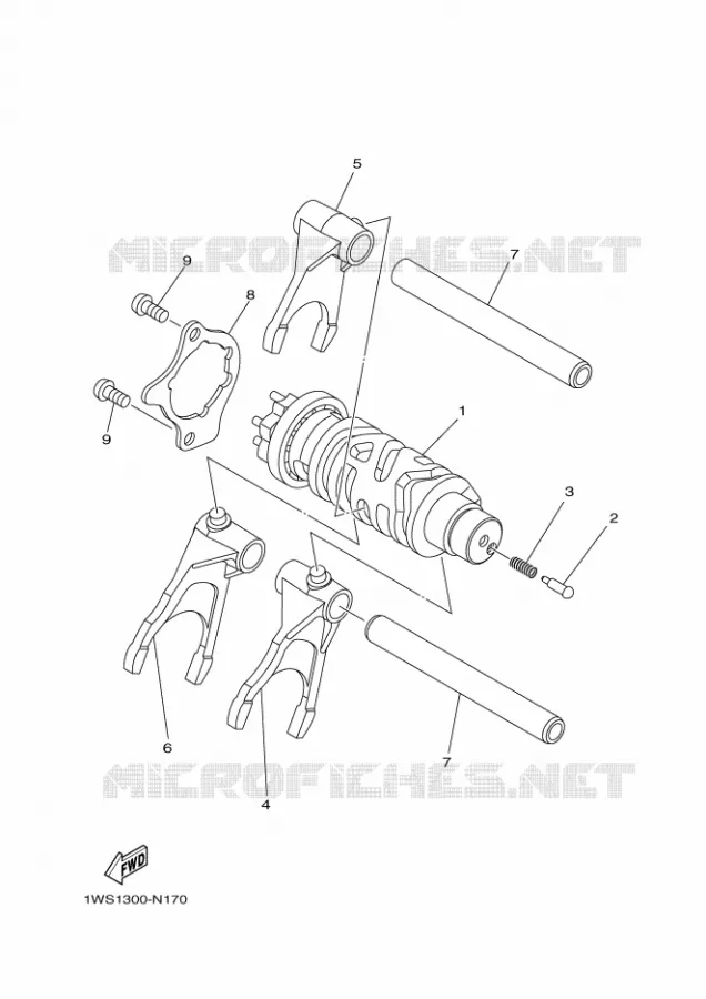 SCHAKELWALS Yamaha MOTO 700 2016 MT  MT07A