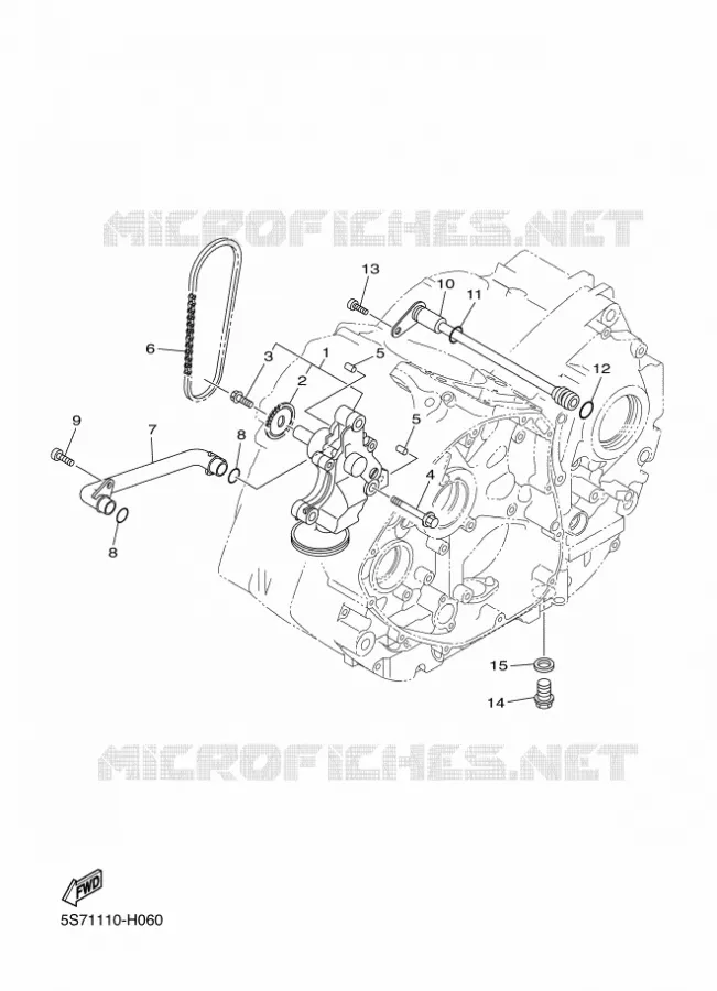 OLIEPOMP Yamaha MOTO 950 2014 BOLT  XVS950CUXV950R