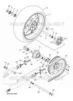 ACHTERWIEL voor Yamaha XVS 1300 CUSTOM 2015