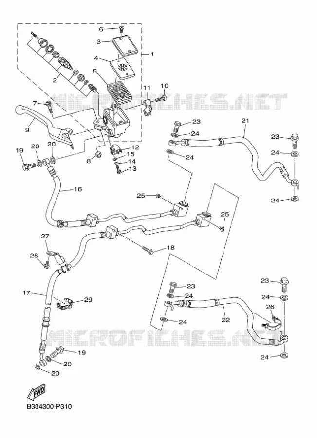 REMPOMP VOOR Yamaha MOTO 950 2016 XV  XVS950CR