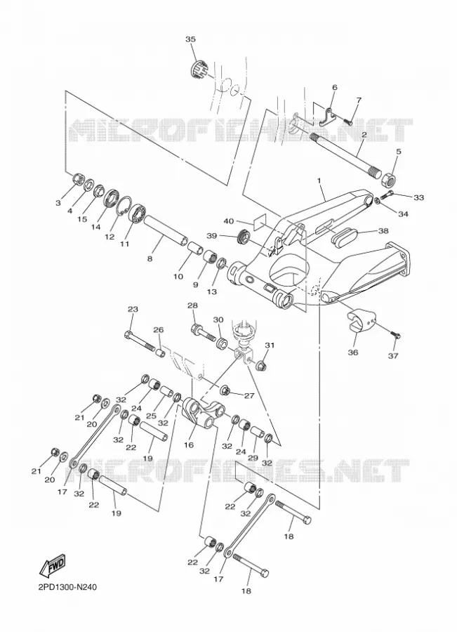 ACHTERBRUG Yamaha MOTO 1300 2016 FJR  FJR1300-AE
