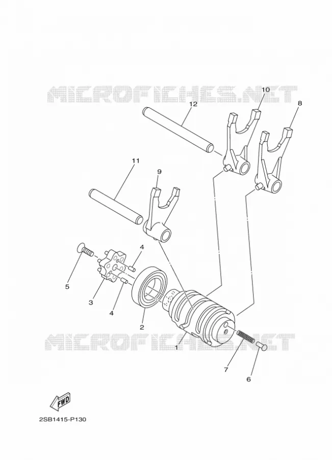SCHAKELWALS Yamaha MOTO 125 2017 YS  YS125-5C