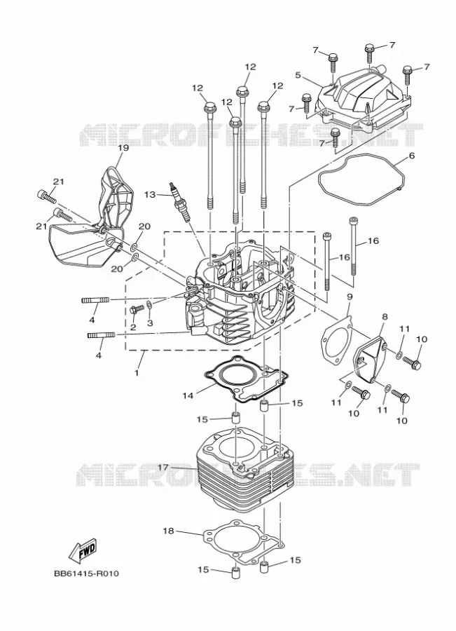 CILINDER Yamaha MOTO 125 2017 YS  YS125-5C