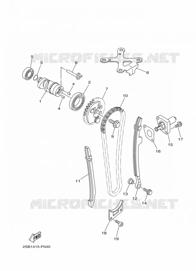 NOKKENAS / KETTING Yamaha MOTO 125 2017 YS  YS125-5C