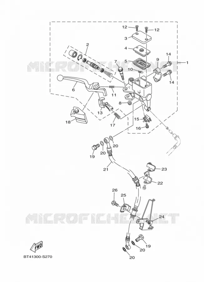 REMPOMP VOOR Yamaha MOTO 125 2017 YS  YS125-5C