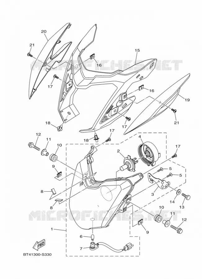 KOPLAMP Yamaha MOTO 125 2017 YS  YS125-5C