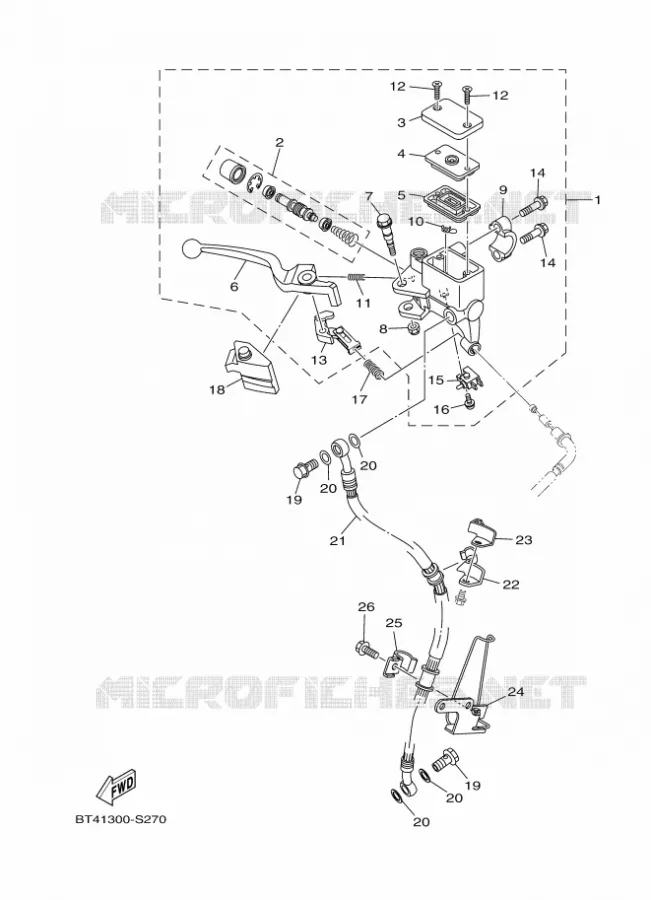 REMPOMP VOOR Yamaha MOTO 125 2017 YS  YS125-5C