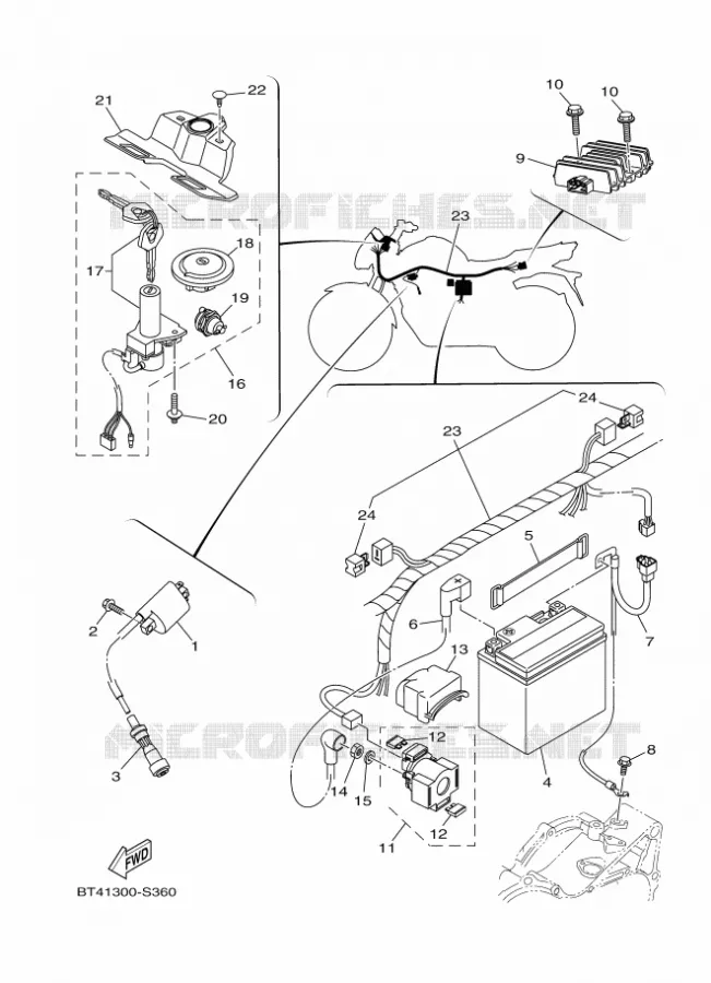 ELECTRISCH 1 Yamaha MOTO 125 2017 YS  YS125-5C