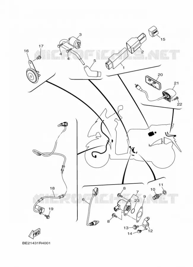 ELECTRISCH 2 Yamaha SCOOTER 125 2017 TRICITY  MWS125-C