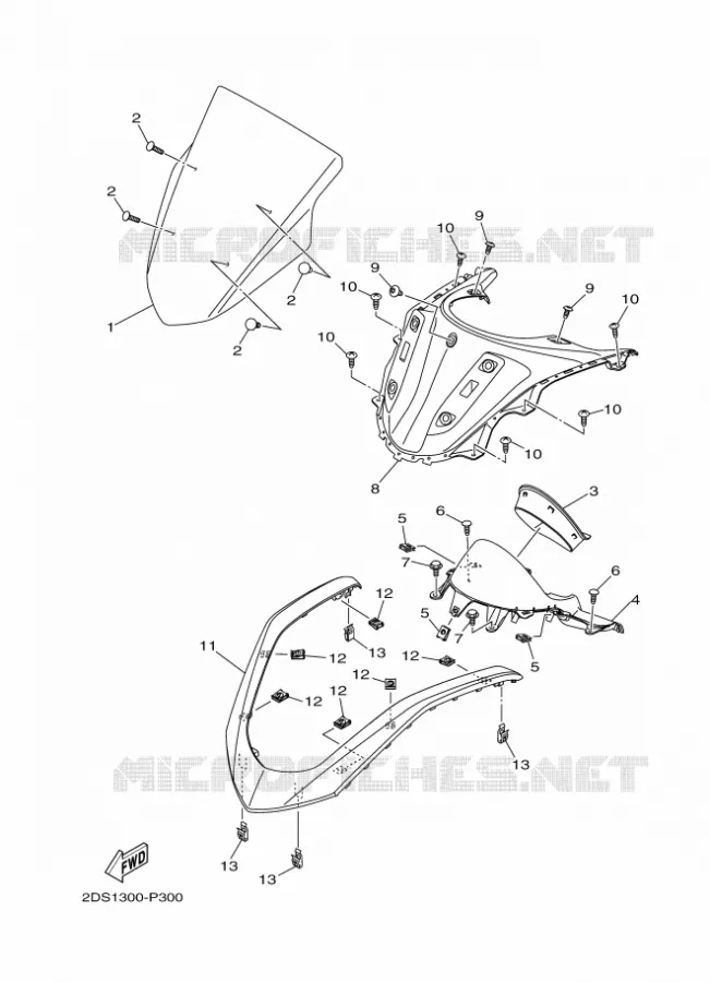 WINDSCHERM Yamaha SCOOTER 125 2017 NMAX  GPD125-A
