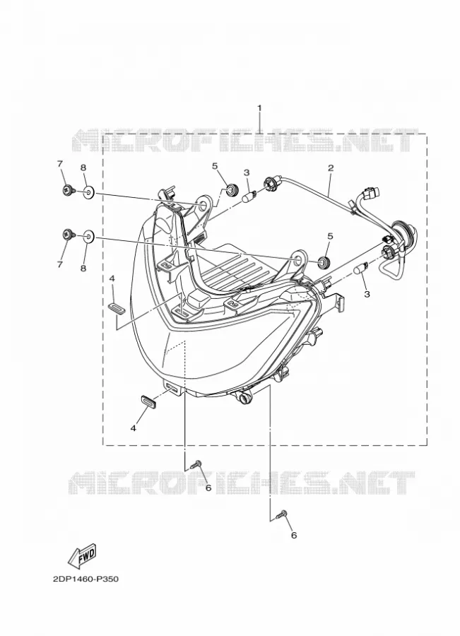KOPLAMP Yamaha SCOOTER 150 2017 NMAX  GPD150-A