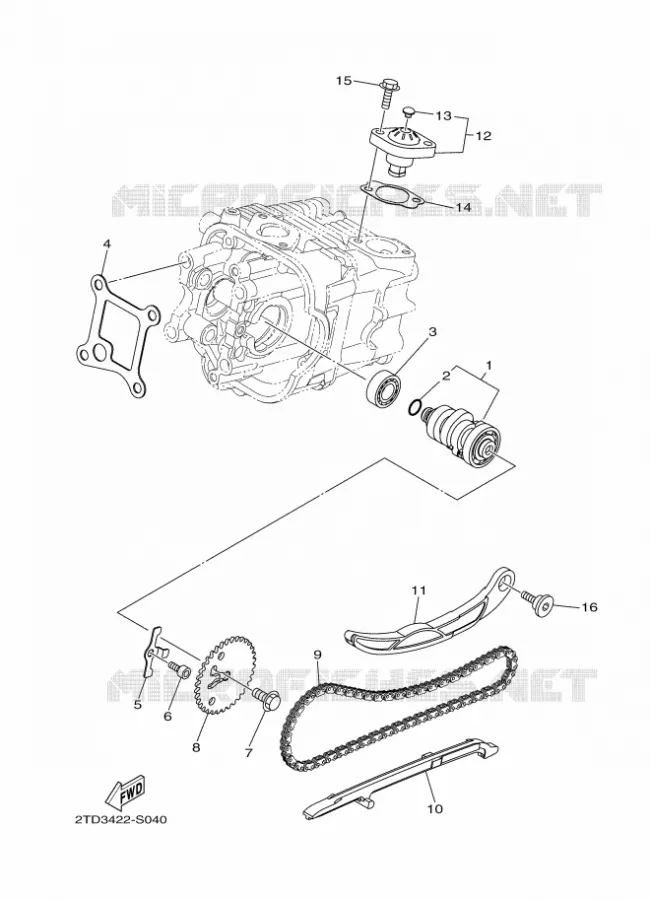 NOKKENAS / KETTING Yamaha SCOOTER 125 2017 FLIPPER  LTS125-C