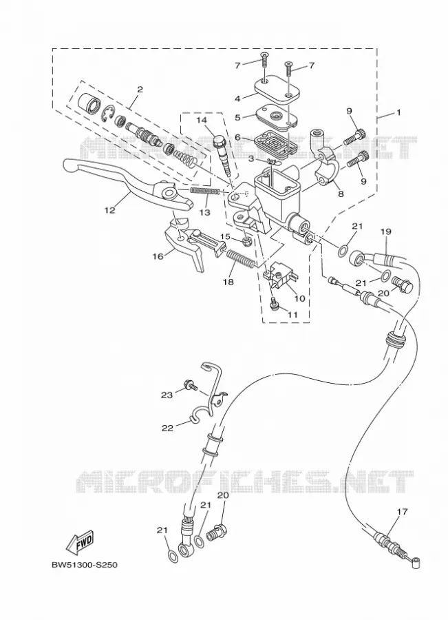 REMPOMP VOOR Yamaha SCOOTER 125 2017 FLIPPER  LTS125-C