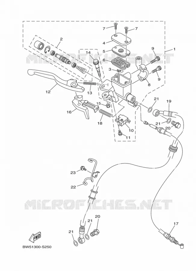 REMPOMP VOOR Yamaha SCOOTER 125 2017 FLIPPER  LTS125-C