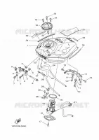 BENZINE TANK voor Yamaha MT-07 ABS 2016