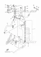 REMPOMP ACHTER voor Yamaha MT-07 ABS 2016