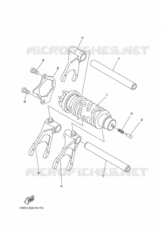 SCHAKELWALS Yamaha MOTO 700 2016 MT  MT07A