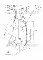 REMPOMP ACHTER voor Yamaha MT-07 ABS 2016