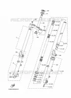 VOORVORK voor Yamaha MT-07 ABS 2016