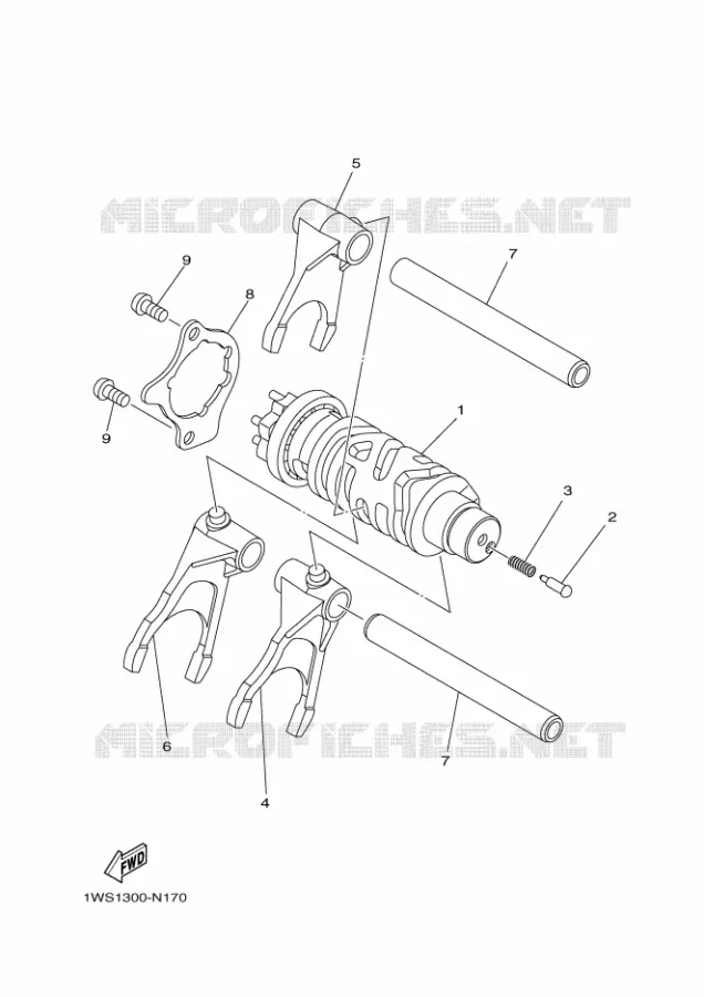 SCHAKELWALS Yamaha MOTO 700 2016 MT  MT07A