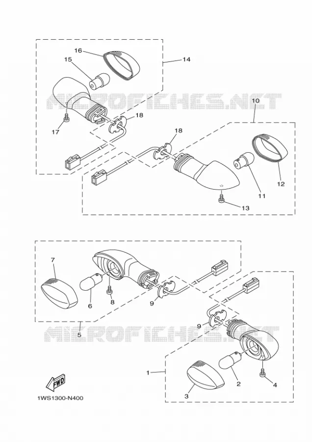 KNIPPERLICHT Yamaha MOTO 700 2016 MT  MT07A