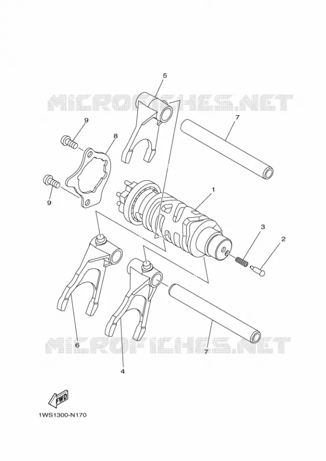 SCHAKELWALS Yamaha MOTO 700 2016 MT  MT07A
