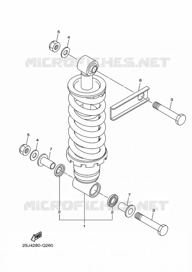 ACHTER SCHOKBREKER Yamaha MOTO 600 2016 XJ6 DIVERSION  XJ6F