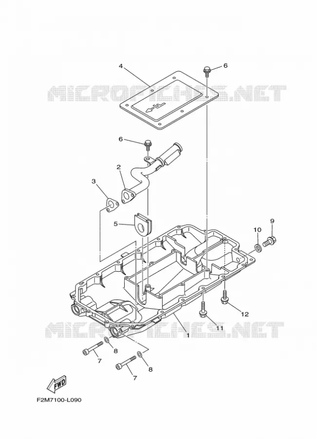 OIL PAN Yamaha WAVERUNNER 1800 2016 FX CRUISER  FB1800A-R