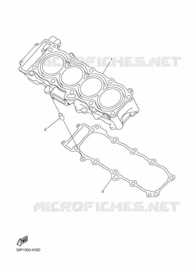 CILINDER Yamaha MOTO 800 2014 FZ8  FZ8-N