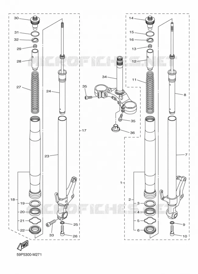 VOORVORK Yamaha MOTO 800 2014 FZ8  FZ8-N