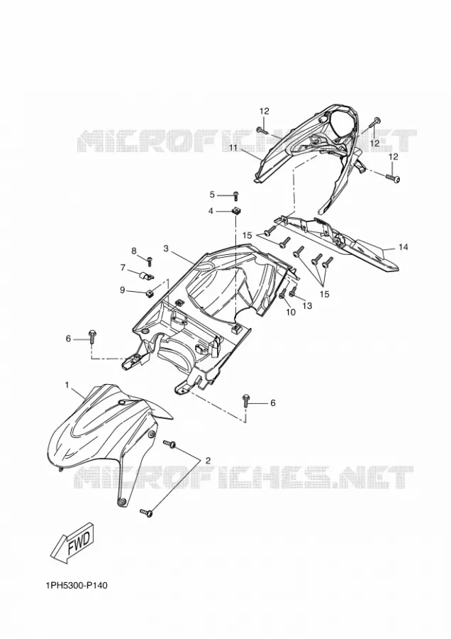 VOORSPATBORD Yamaha SCOOTER 50 2016 AEROX  NS50