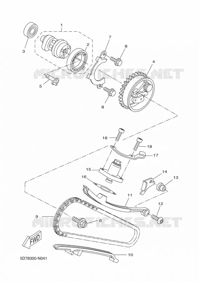 NOKKENAS / KETTING Yamaha MOTO 125 2015 MT  MT125