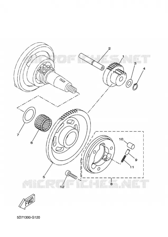 STARTMOTOR KOPPELINGS Yamaha MOTO 125 2015 MT  MT125