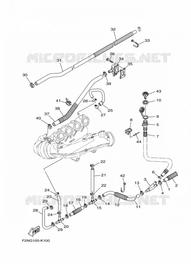 UITLAAT 2 Yamaha WAVERUNNER 1100 2015 V1  VX1100E-P