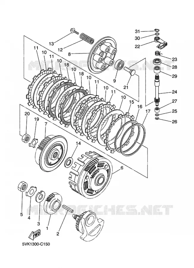 STARTMOTOR KOPPELINGS Yamaha MOTO 660 2010 XTX  XT660X