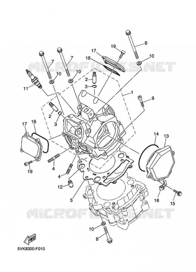 CILINDERKOP Yamaha MOTO 660 2010 XTR  XT660R