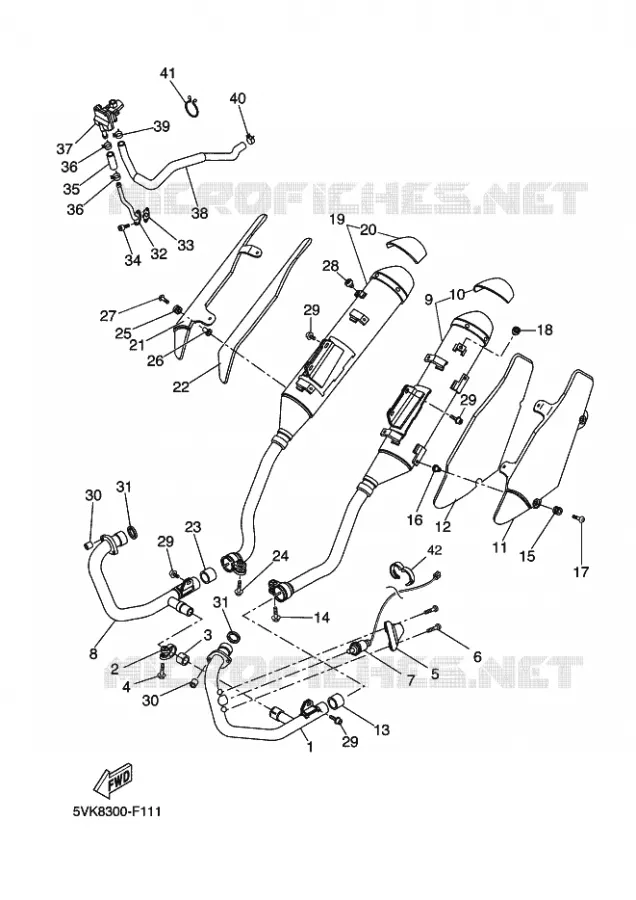 UITLAAT Yamaha MOTO 660 2010 XTR  XT660R