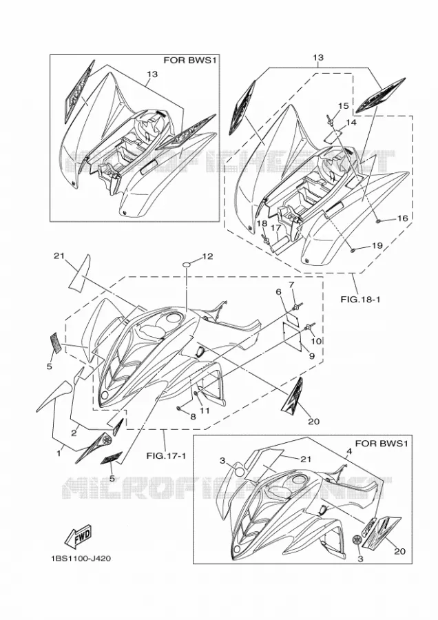 STICKER / LABEL 1 Yamaha QUAD 350 2010 RAPTOR  YFM350 YFM35RZ YFM350R