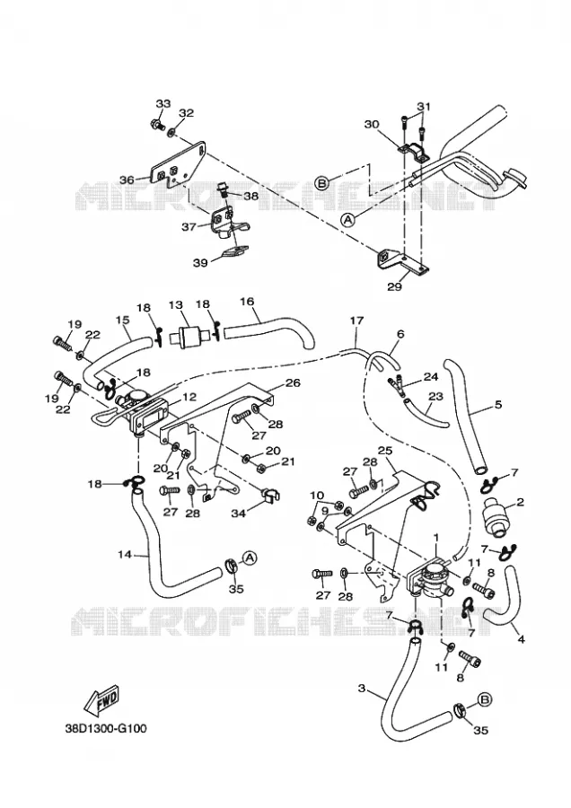 AIR INDUCTION SYSTEM AIS Yamaha QUAD 350 2010 GRIZZLY 2WD  YFM350A