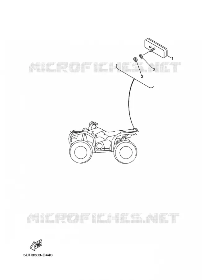 ELECTRISCH 2 Yamaha QUAD 350 2010 GRIZZLY 2WD  YFM350A